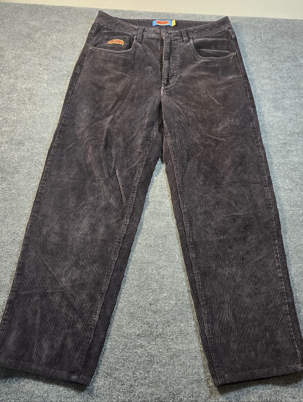 Empyre "Relaxed Fit" Black/ Charcoal Corduroy Skate Pants Size 32